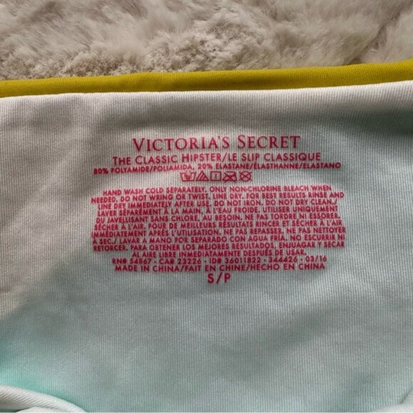 Victoria's Secret | Blue & Yellow The Classic Hipster Bikini Bottom | Size Small - Picture 7 of 8